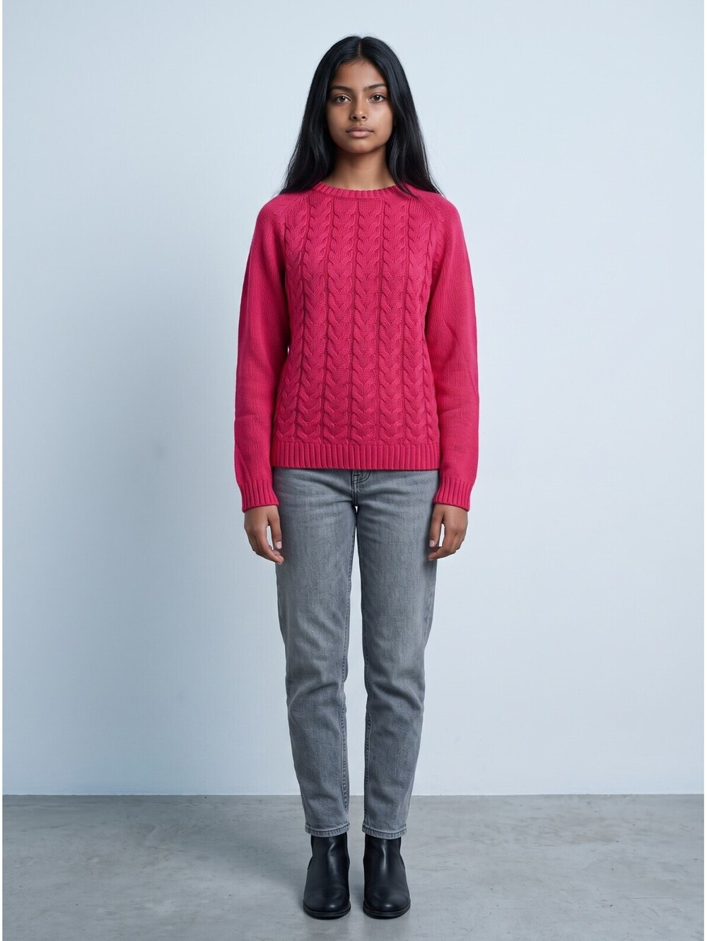 Lands' End NWT Cotton Sweater-Size XS-Red